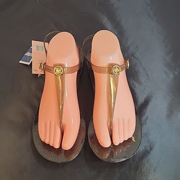 BRAND NEW JUICY COUTURE ANKLE STRAP SPARKLY THONG SANDAL - Picture 4 of 14